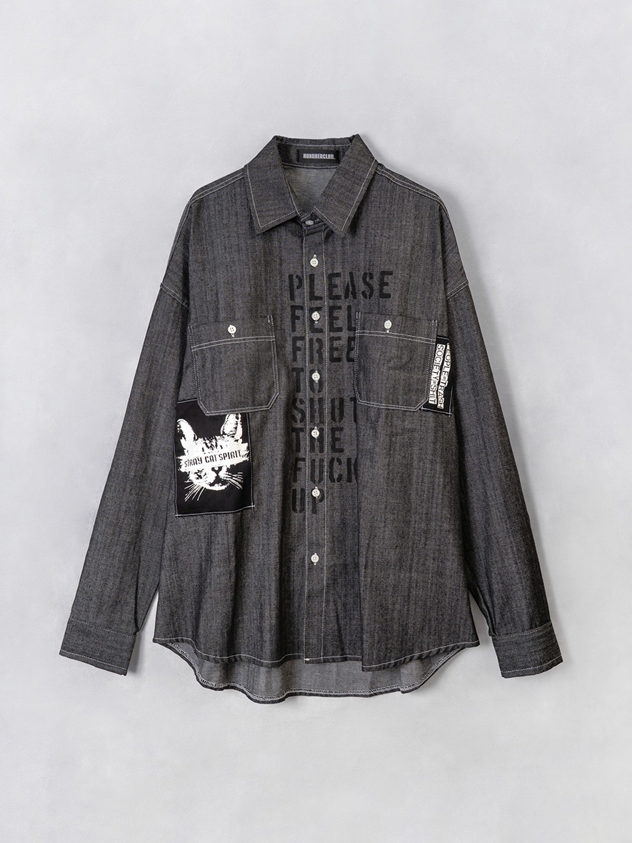 デニムアナーキーシャツ