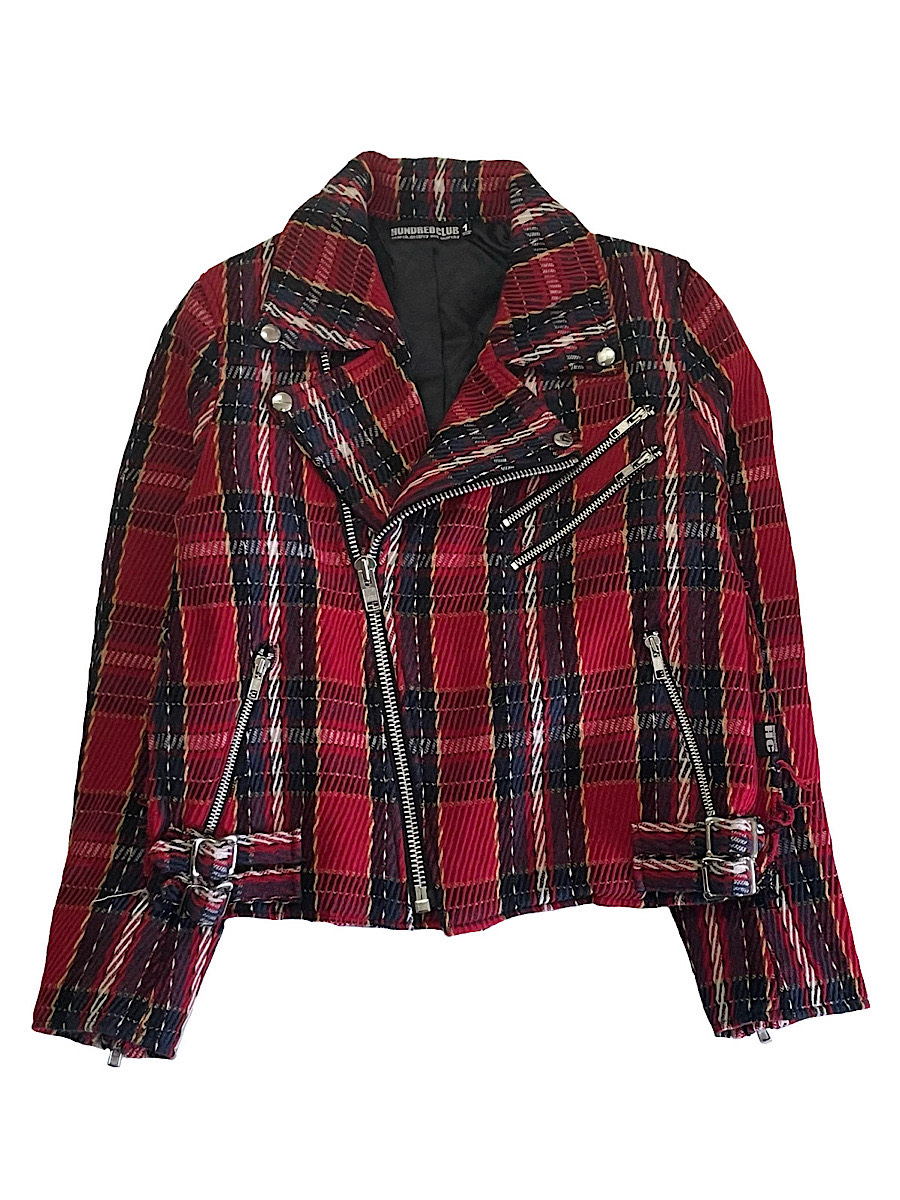 ✨定価10万♡激レア✨バーバリーロンドン　ライダース ジャケット　メガチェック チェックライダースジャケット/HUNDREDCLUB(ハンドレッドクラブ