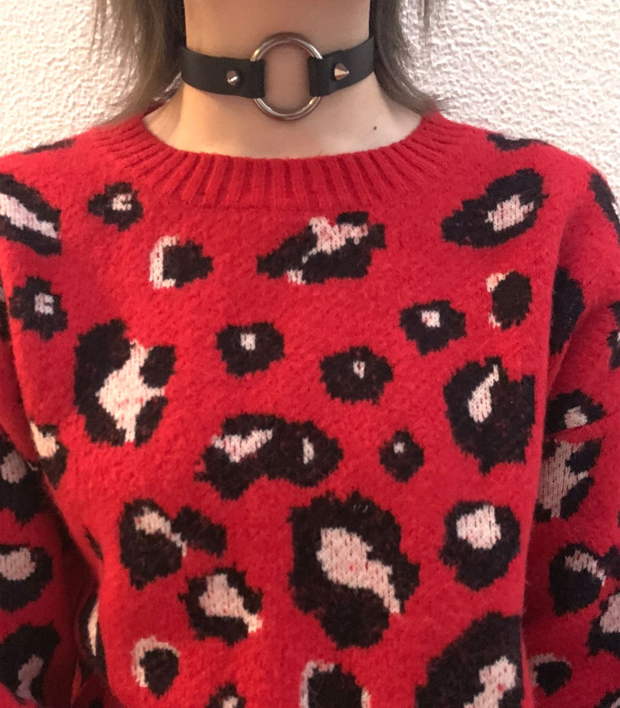 サファイアミンク　リングチョーカー／　自然色　８５ cm ／GAKE日本製❣️ Loop Choker Headpiece 