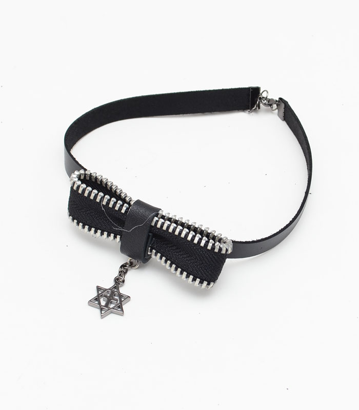 ZIPリボン ヘキサグラムチョーカー