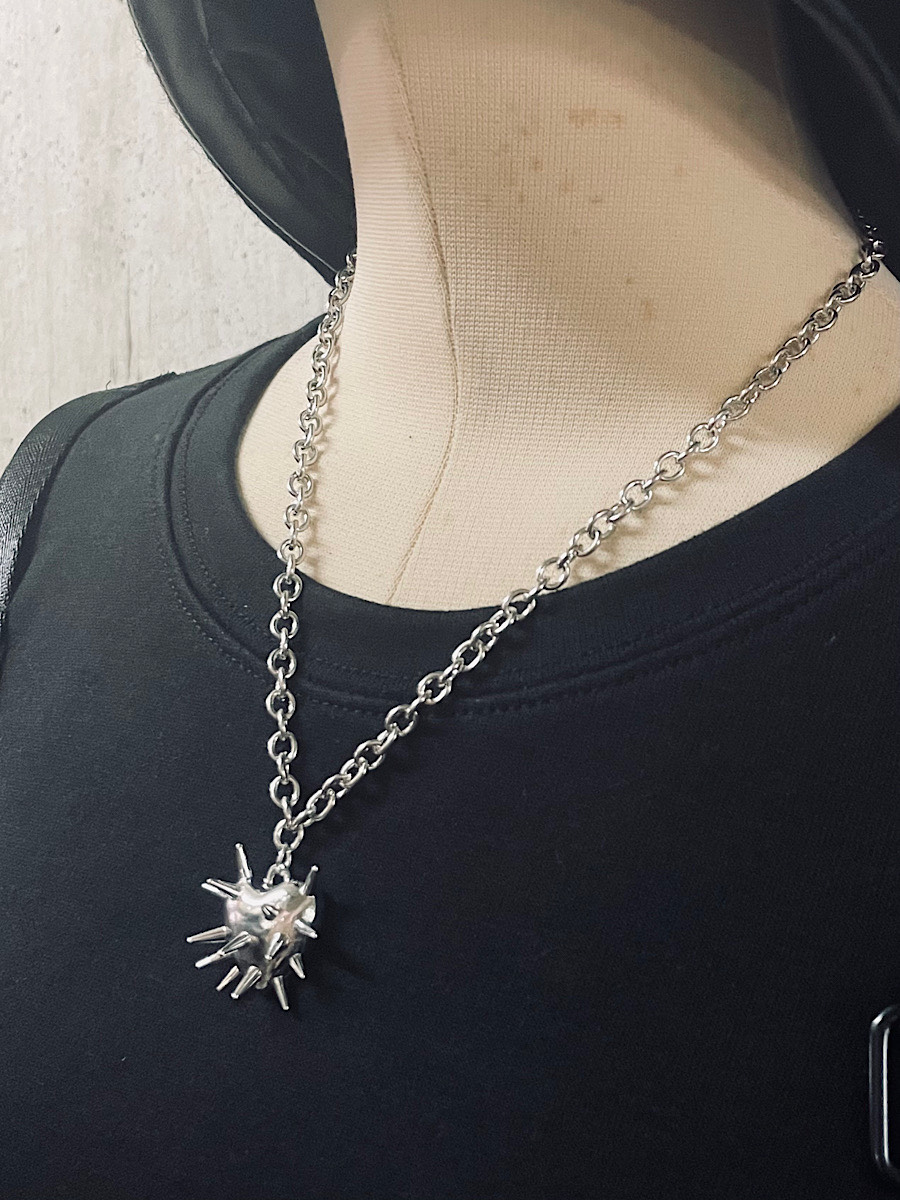 スパイクハートネックレス/HELLCATPUNKS(ヘルキャットパンクス