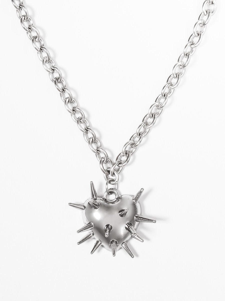 スパイクハートネックレス/HELLCATPUNKS(ヘルキャットパンクス) 通販