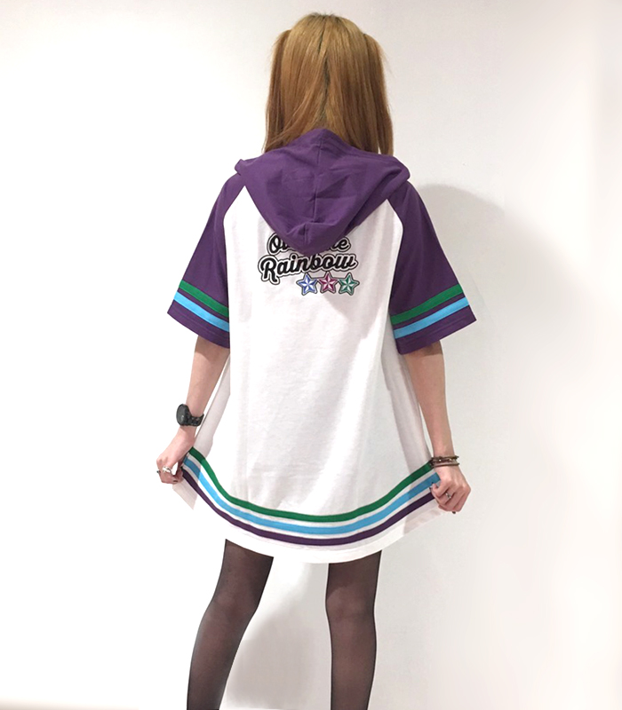 ゴーストオブハーレム★スタッズオフショルパーカーワンピース★平成 ギャル Y2K 楽天市場】RomelCheo ショルダージップスリットパーカー プル