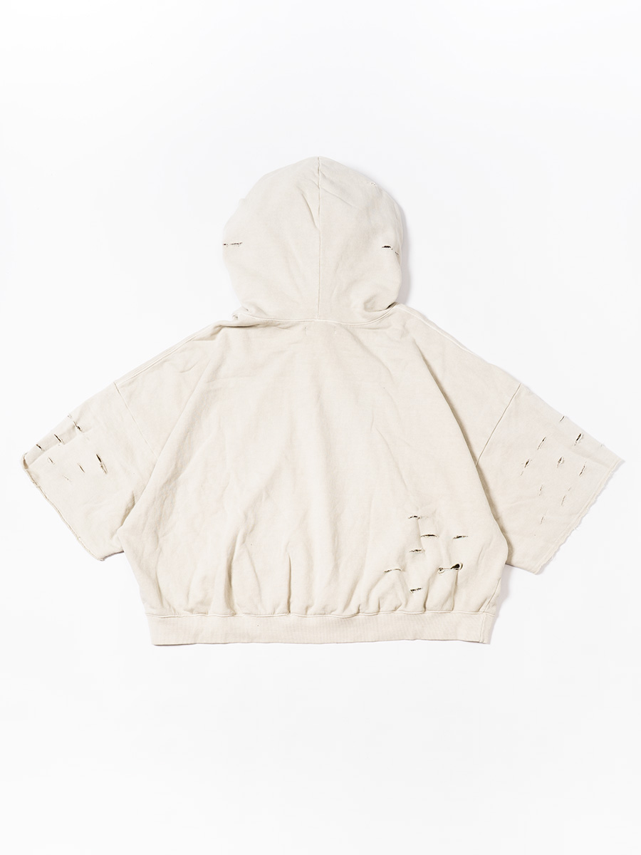 ダメージビッグフーディー/HELLCATPUNKS(ヘルキャットパンクス