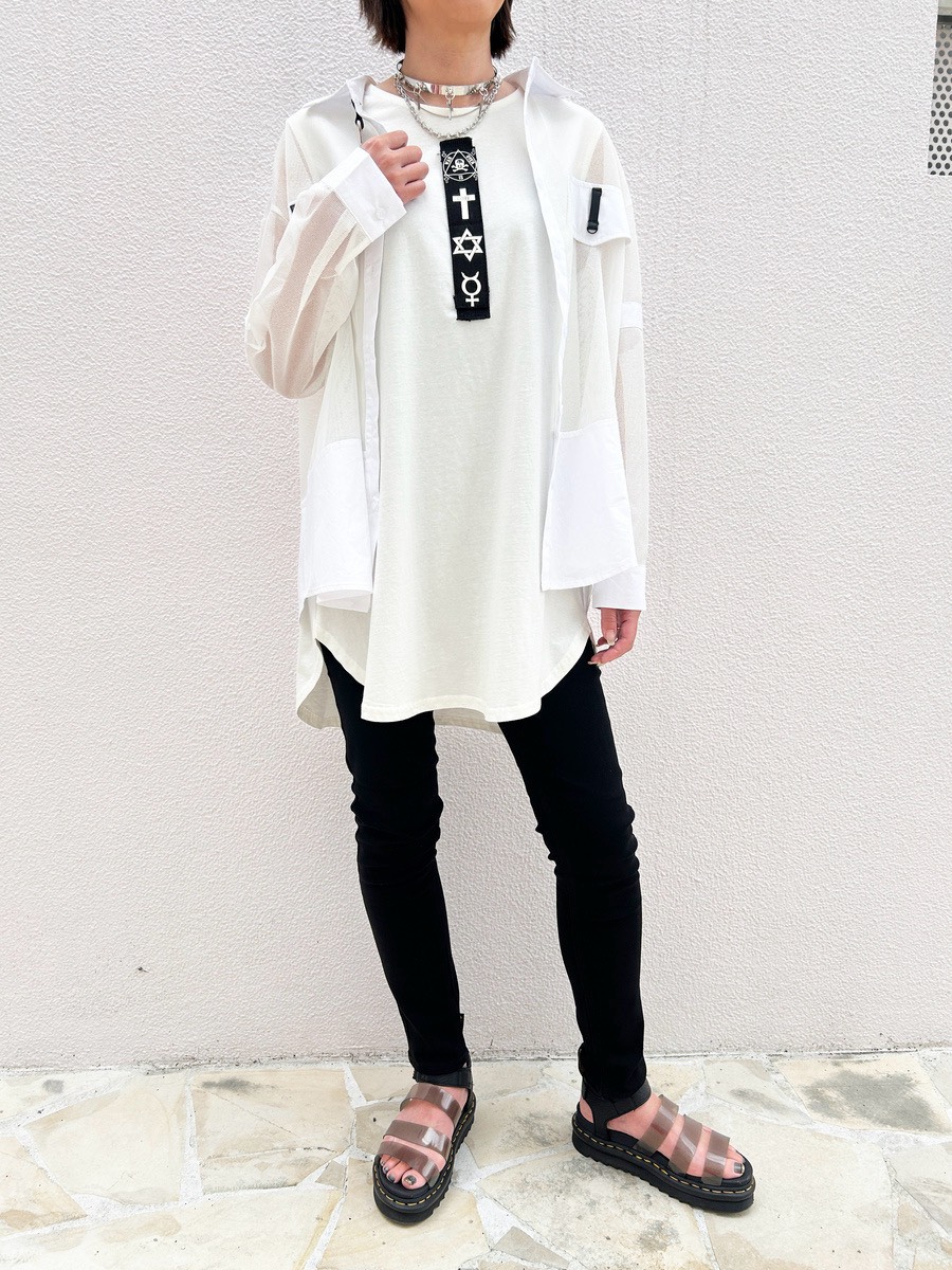 Lija ブラック メッシュ切替 Tシャツ UVカットメッシュ切り替えTシャツ(233070)｜水陸両用ウェア