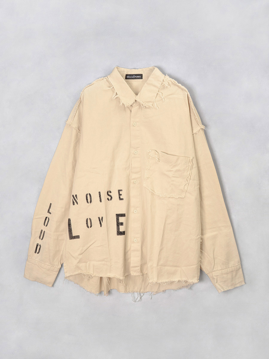 グランジウォッシュシャツ