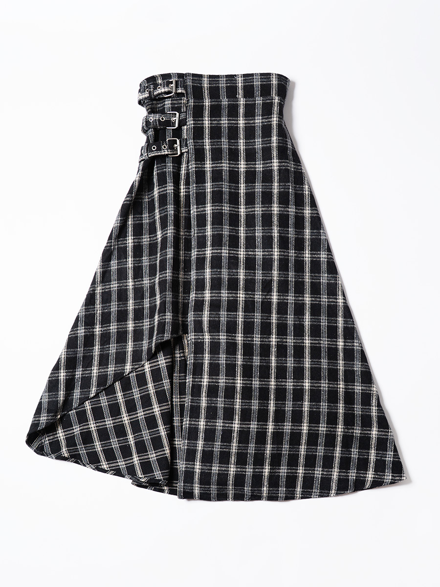 H*I様 GLAY　SPIKE RECORDINGS チェック　ラップスカート H*I様 GLAY SPIKE RECORDINGS チェック ラップスカート - メルカリ