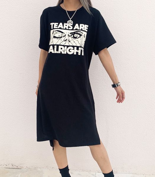 Tears Are Alright Big Tシャツワンピース Hellcatpunks ヘルキャットパンクス 通販 Hellcatpunks 公式サイト
