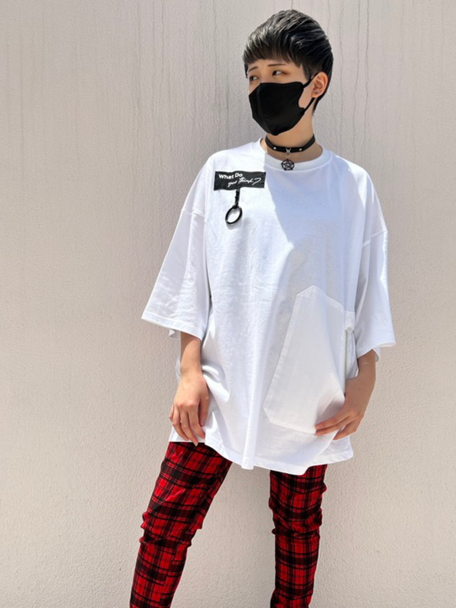 シャツ 長袖 チェック ブラック ホワイト Fサイズ ユニセックス HELLCATPUNKS ヘルキャットパンクス チェックシャツ チェックシャツ/HELLCATPUNKS(ヘルキャットパンクス) 通販