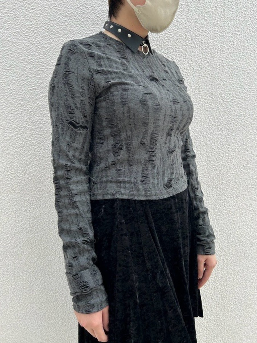 ショートダメージTシャツ