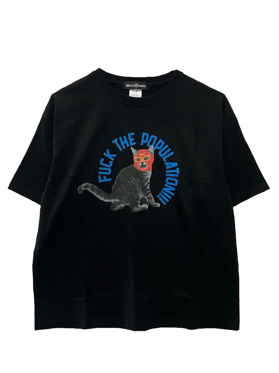 にゃん座プロレス ビッグTシャツ/HELLCATPUNKS(ヘルキャット