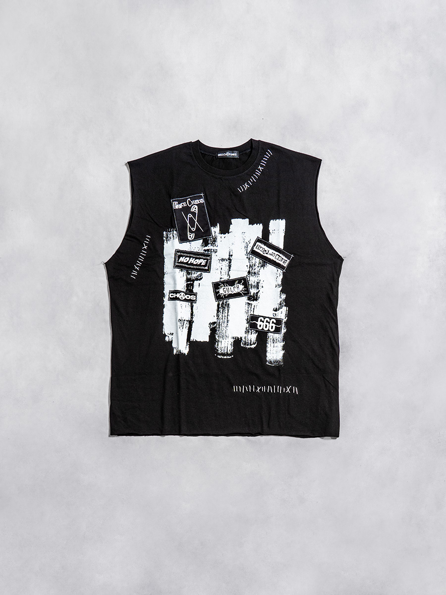 Hello,UnHAPPY. Tシャツ/HELLCATPUNKS(ヘルキャットパンクス