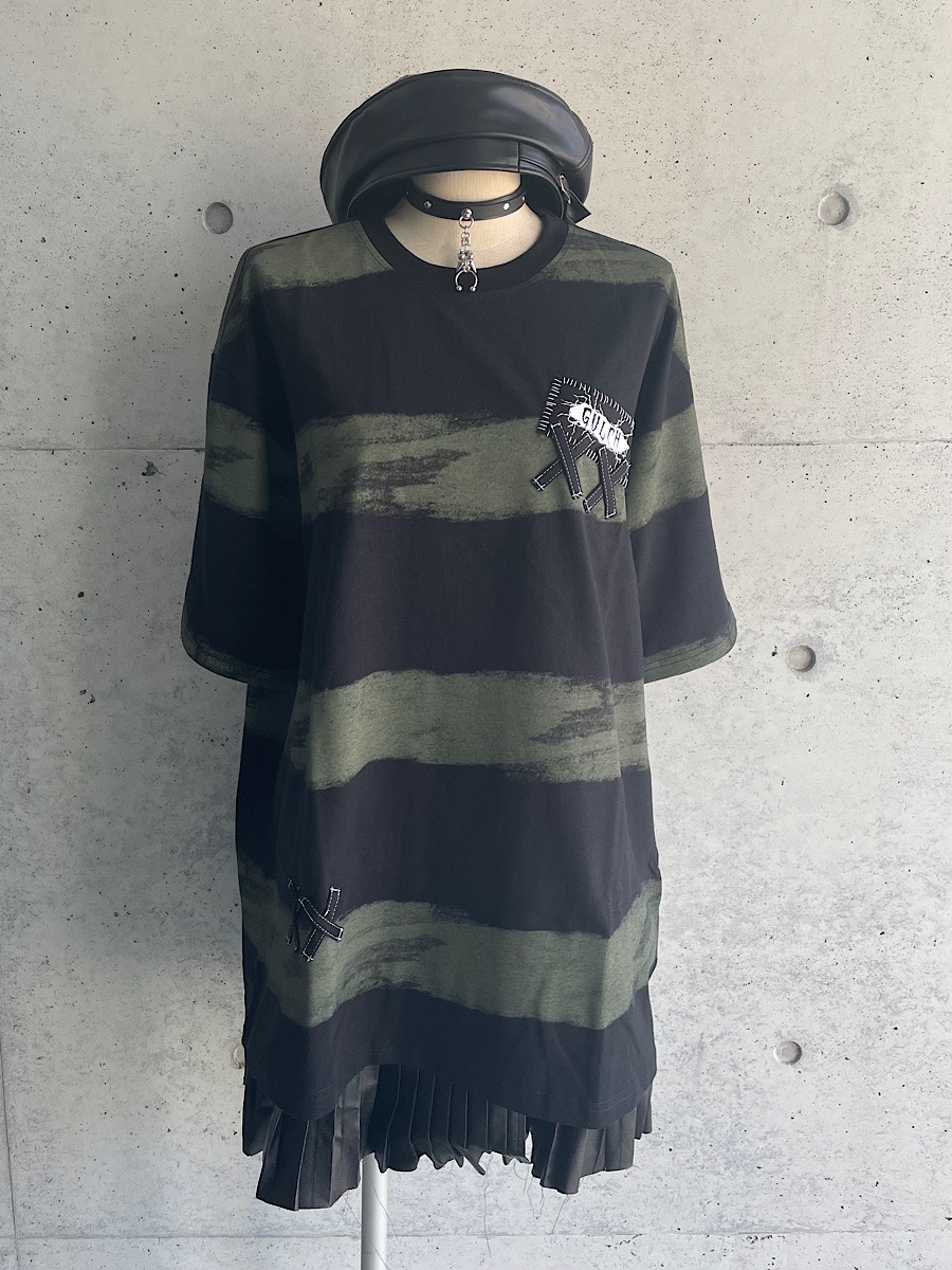 ボーダービッグTシャツ/HELLCATPUNKS(ヘルキャットパンクス