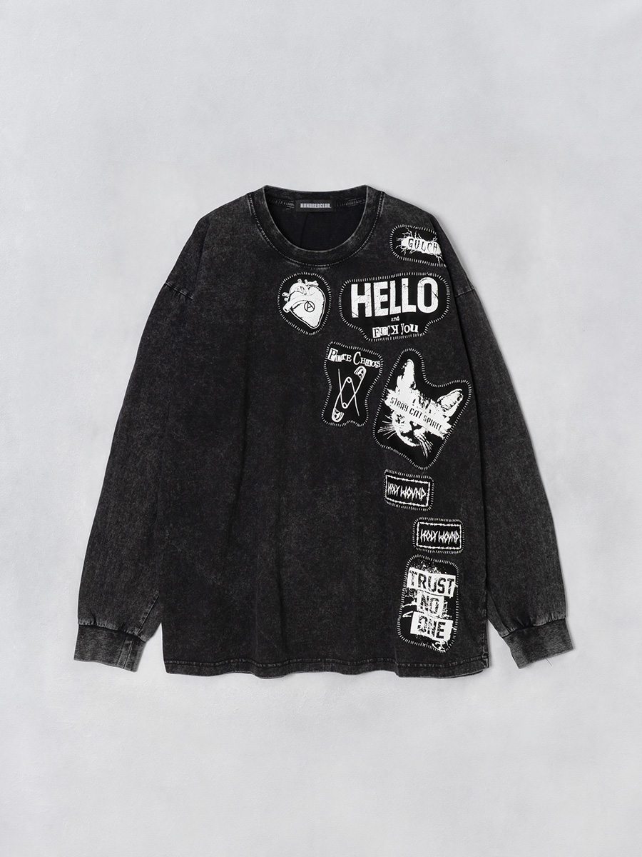 ピグメントパッチプルオーバー