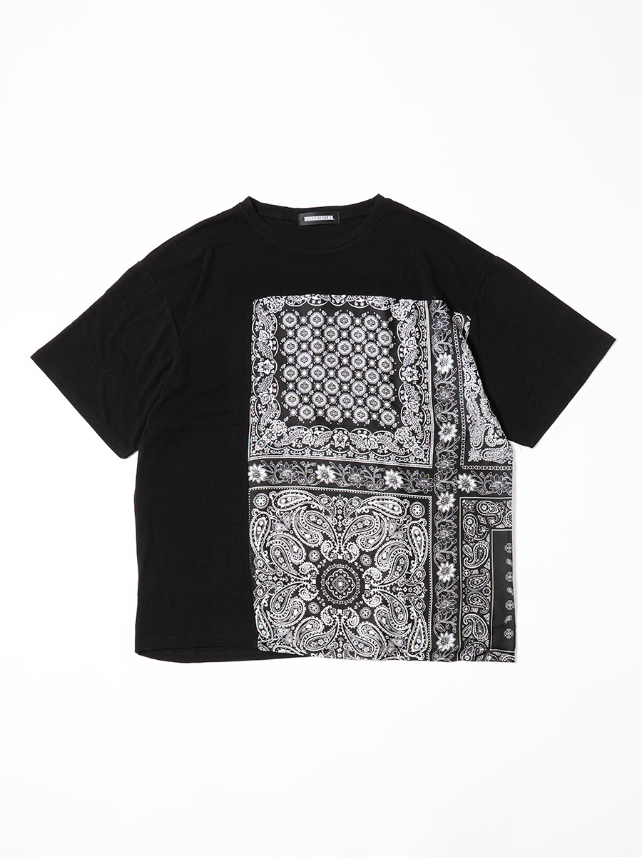 バンダナ柄切り替えTシャツ/HUNDREDCLUB(ハンドレッドクラブ) 通販