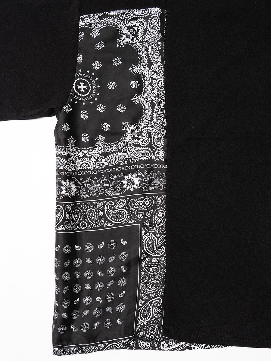 fanor ドライウェア Mサイズ 黒 バンダナ柄ポケット Tシャツ 1_251ee2444624a48913ce787c88d4