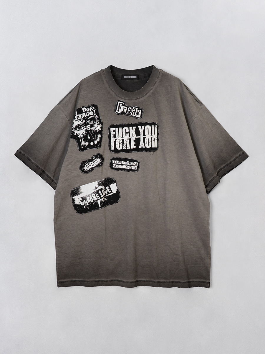ハンドメイドパッチTシャツ
